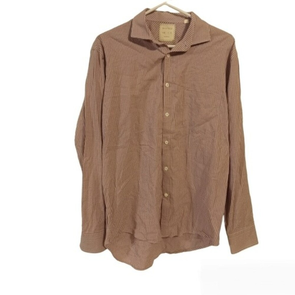 Billy Reid Gingham Cotton Button Up Shirt